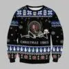 Lite Christmas Vibes Skull Ugly Christmas Sweater 2