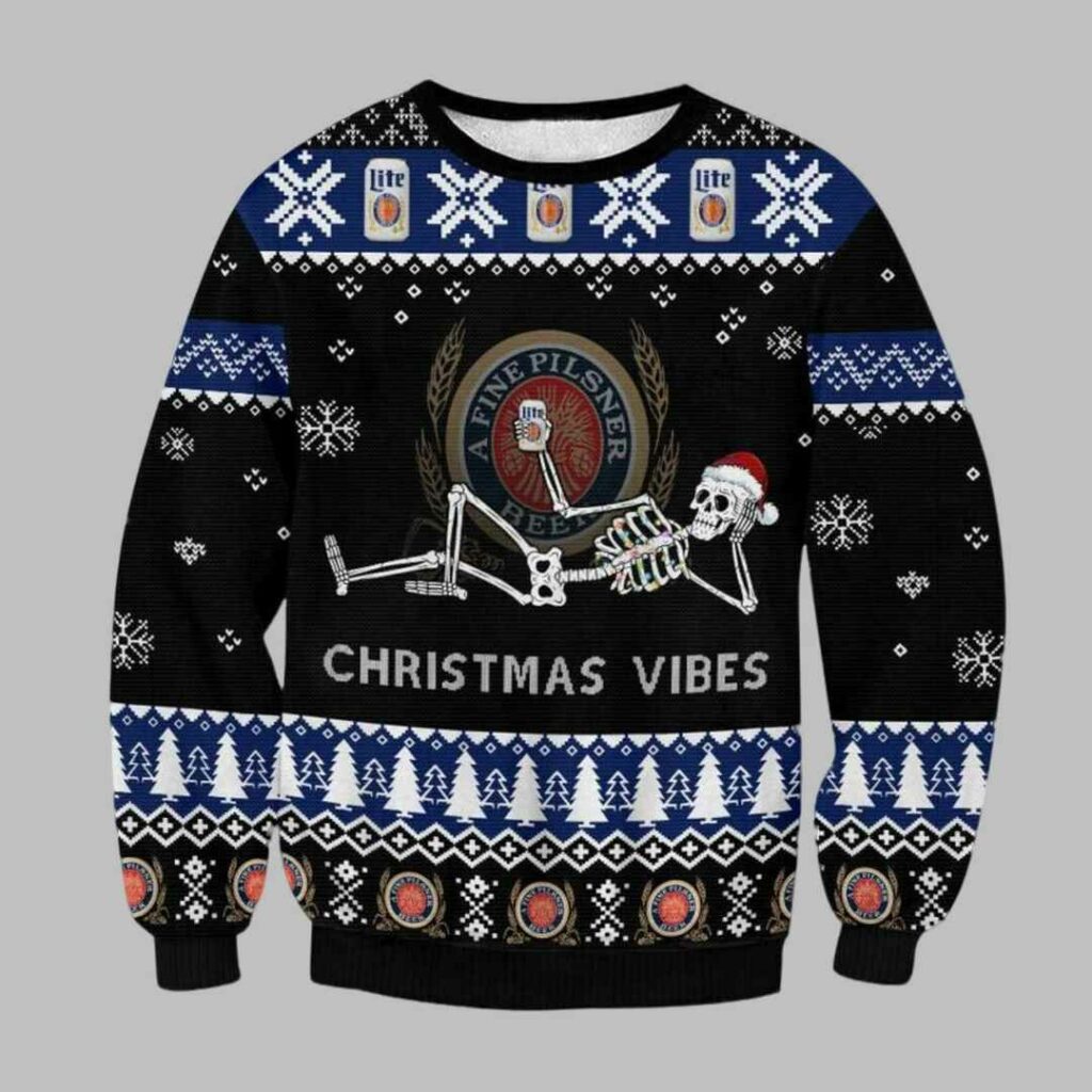 Lite Christmas Vibes Skull Ugly Christmas Sweater 3 Lite Christmas Vibes Skull Ugly Christmas Sweater 3