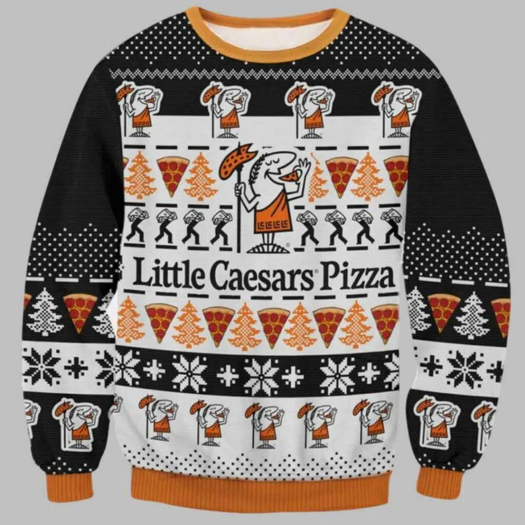 Little Caesars Pizza Ugly Christmas Sweater 3