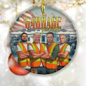 Maga Garbage For Trump Ornament 1