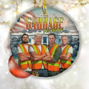 Maga Garbage For Trump Ornament 1