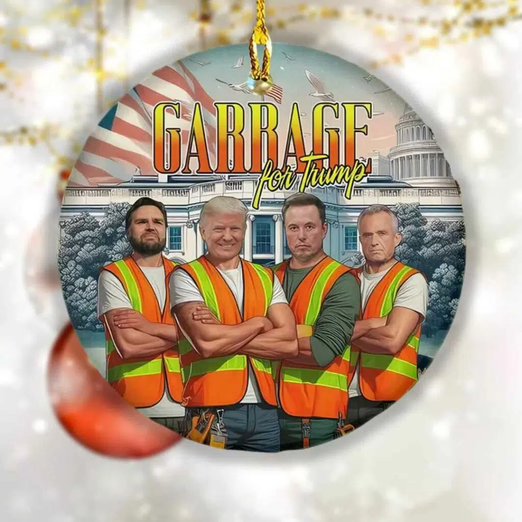 Maga Garbage For Trump Ornament 2