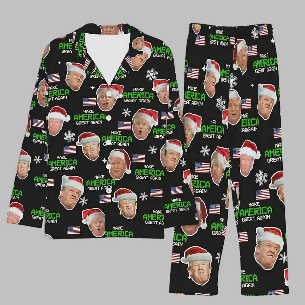 Make America Great Again Trump Face Pajama Set 2