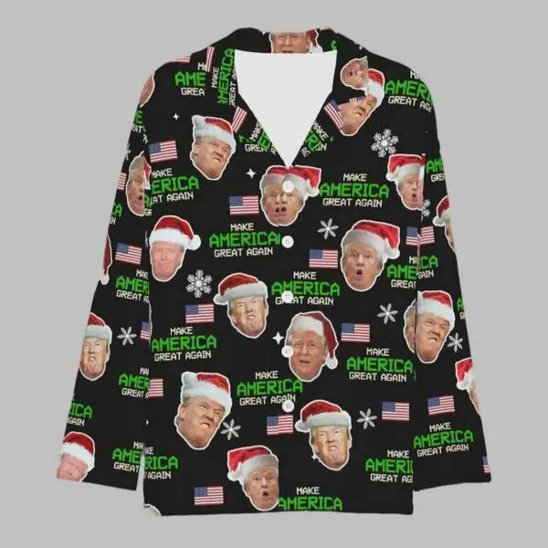 Make America Great Again Trump Face Pajama Set 3