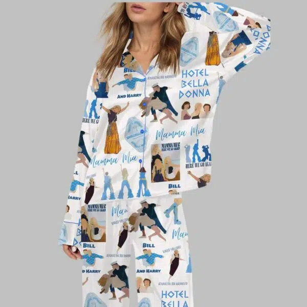 Mamma Mia Satin Pajama Set 2