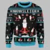 Merry Christmas Gearhomies Namasleigh Santa Ugly Christmas Sweater 2