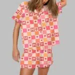 Mom Checkered Pajama Set