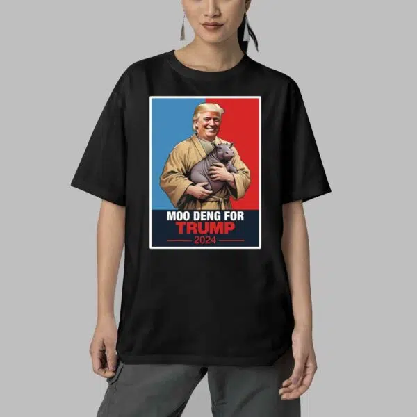 Moo Deng For Trump 2024 Shirt 5 sblack