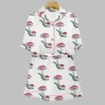 Mushroom Art Print Pajama Set