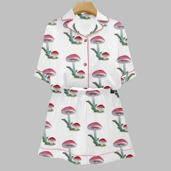 Mushroom Art Print Pajama Set 2