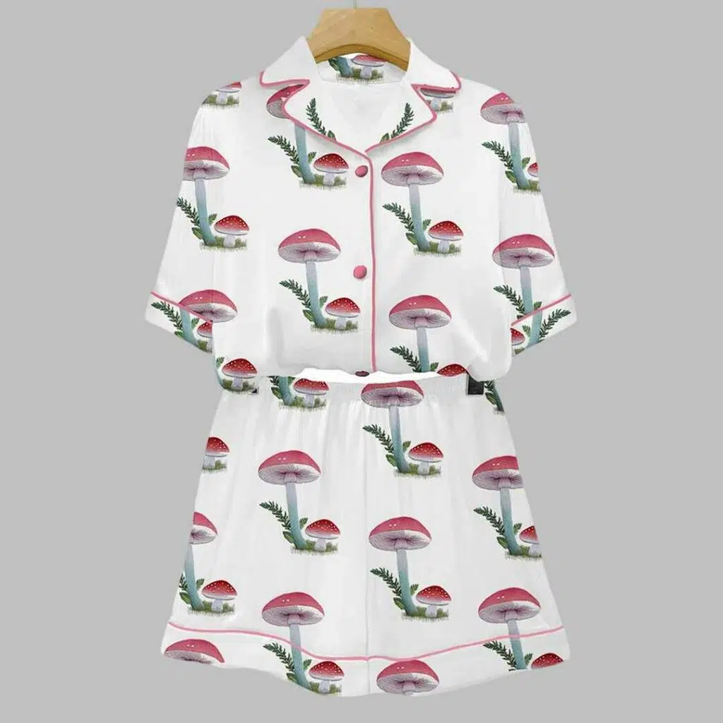 Mushroom Art Print Pajama Set 3