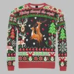 Naughty Reindeer Ugly Christmas Sweater