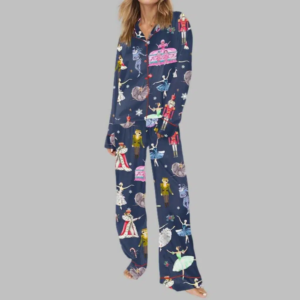 Nutcracker Ballet Satin Pajama Set 3