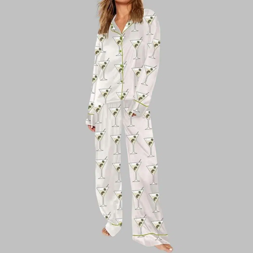 Olive Martini Drinking Pajama Set 3