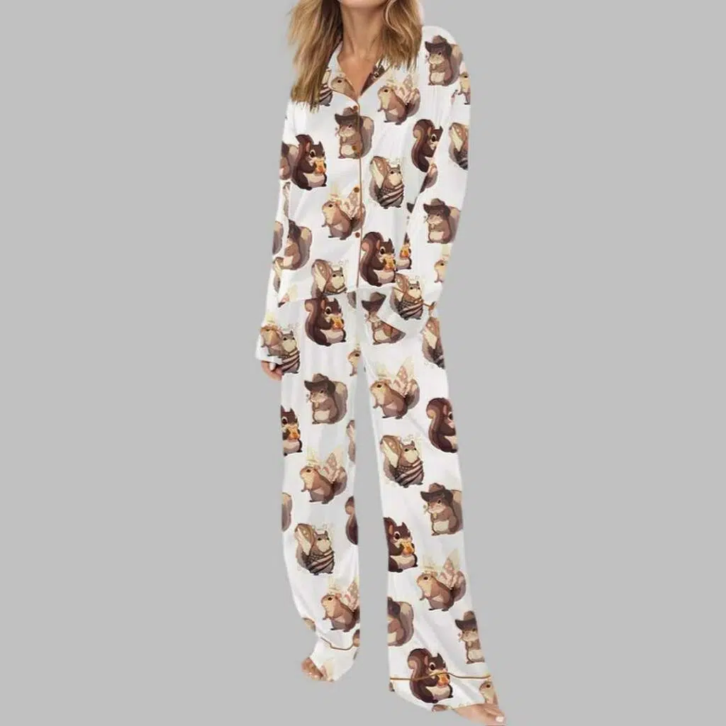 Peanut Satin Pajama Set 3