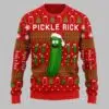 Pickle Rick Knitting Ugly Christmas Sweater 2