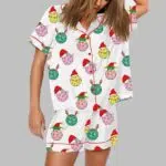 Pickleball Christmas Ball Pajama Set