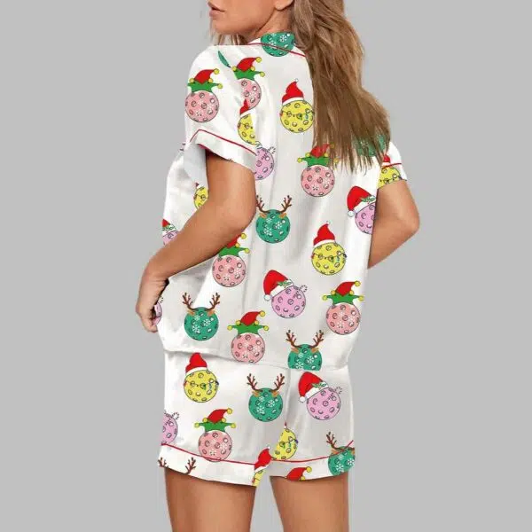 Pickleball Christmas Ball Pajama Set 4