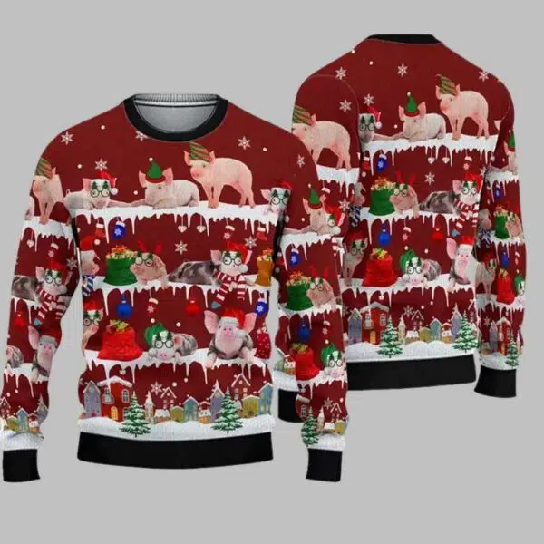 Pig Christmas Ugly Christmas Sweater 2