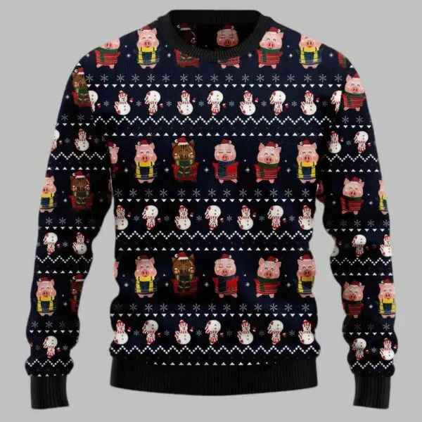 Pigs Cute Ugly Christmas Sweater 3