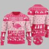 Pink Flamingo All The Way Ugly Christmas Sweater 2