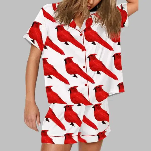 Red Birds Pajama Set 2