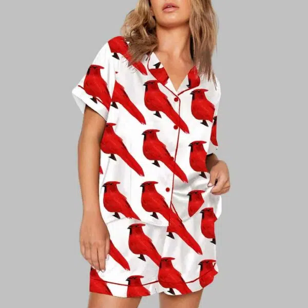 Red Birds Pajama Set 3