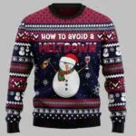 Red Wine Snowman How To Avoid A Meltdown Ugly Christmas Sweater