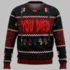 Resident Evil You Died Ugly Christmas Sweater 2