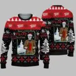 Retro Michael Myers Santa Claus Have A Killer Ugly Christmas Sweater
