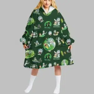 Rick and Morty Wearable Hoodie Blanket 2