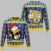 Santa Homer The Simpsons Ugly Christmas Sweater 2