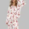 Santa Yoga Satin Pajama Set 2