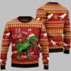 Singing Dinosaur Ugly Christmas Sweater 2