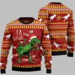 Singing Dinosaur Ugly Christmas Sweater