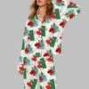 Sparkle Vintage Christmas Tree Pajama Set 2