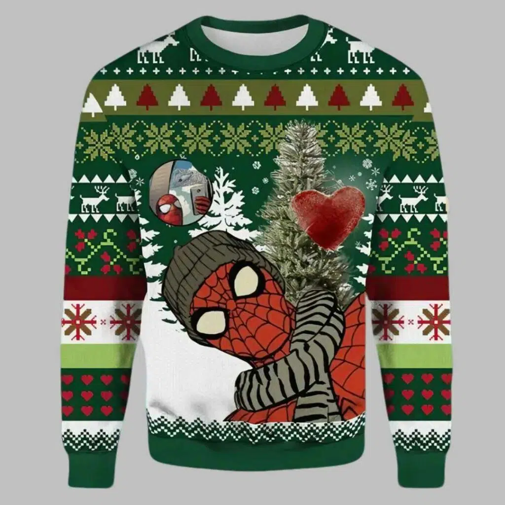 Spider Man Ugly Christmas Sweater 3 1