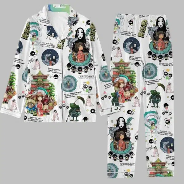 Spirit Ghibli Movie Silk Pajama Set 2