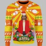 The Big Lebowski Hippie All Over Printed Ugly Christmas Sweater