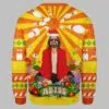 The Big Lebowski Hippie All Over Printed Ugly Christmas Sweater 3