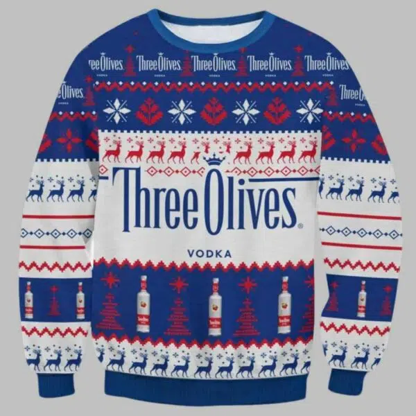 Three Olives Vodka Ugly Christmas Sweater 2