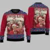 Thug Life Christmas Trump Vance Musk Ugly Christmas Sweater 2