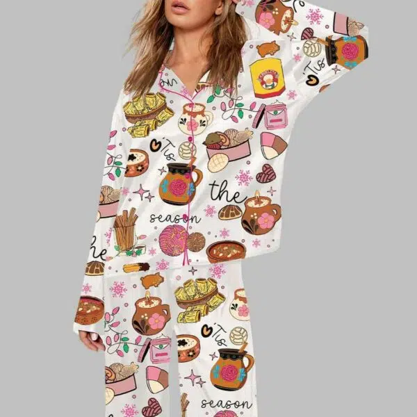 Tis The Season Mexican Snacks Pajama Set 2