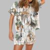 Tropical Rainforest Leopard Animal Art Print Pajama Set 7 Tropical Rainforest Leopard Animal Art Print Pajama Set 2