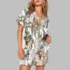 Tropical Rainforest Leopard Animal Art Print Pajama Set 3