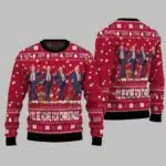 Trump I'll Be Home for Christmas Ugly Sweater