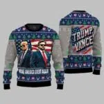 Trump Make America Great Again 2024 Christmas Ugly Christmas Sweater