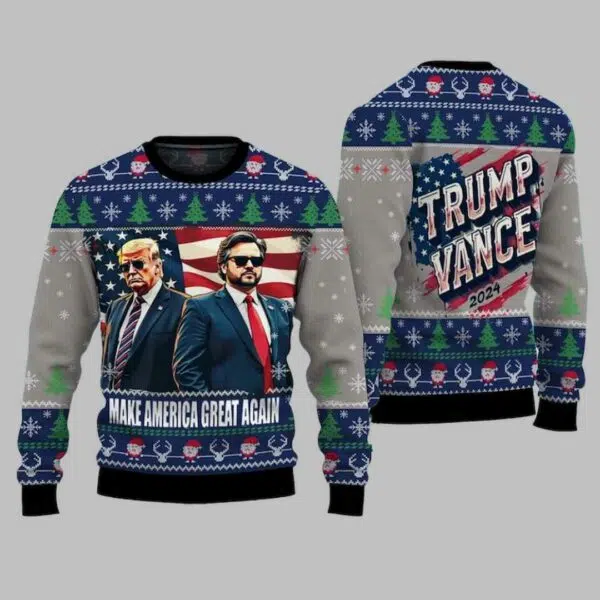 Trump Make America Great Again 2024 Christmas Ugly Christmas Sweater 3