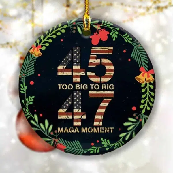 Trump Won 45 47 President Ornament 1