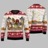 Turkey Saurus Rex Ugly Christmas Sweater 1